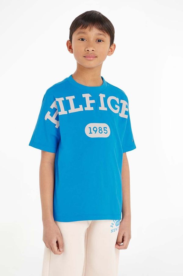 Tommy Hilfiger Dječja pamučna majica kratkih rukava Tommy Hilfiger s tiskom