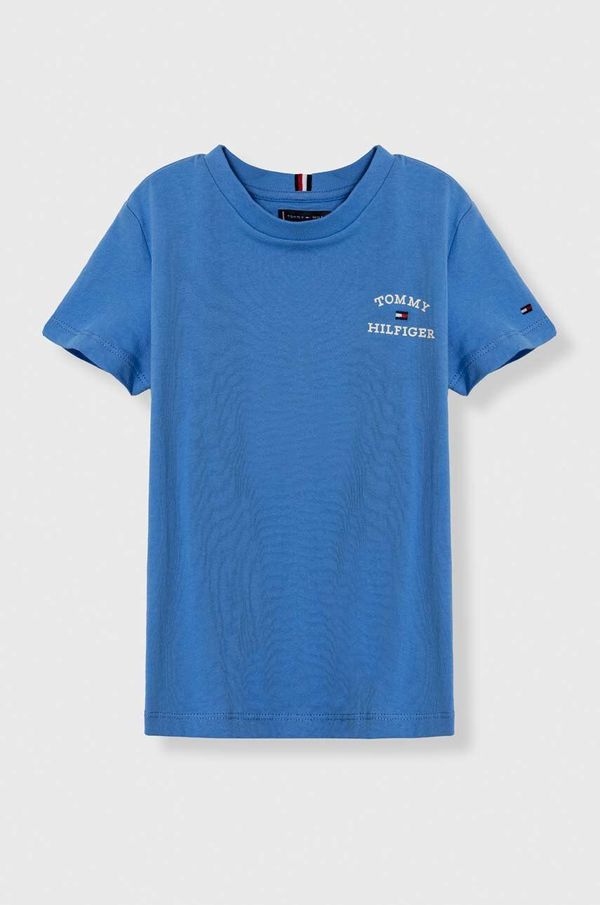 Tommy Hilfiger Dječja pamučna majica kratkih rukava Tommy Hilfiger s tiskom