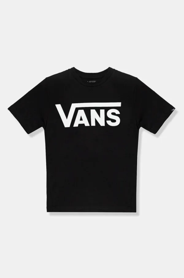 Vans Dječja pamučna majica kratkih rukava Vans CLASSIC boja: crna, s tiskom, VN0A3W76BLK1