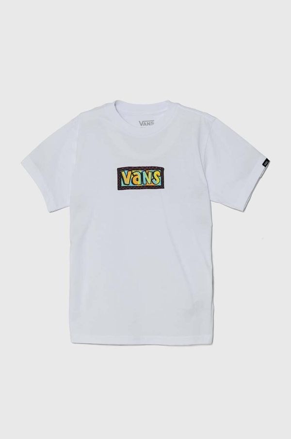 Vans Dječja pamučna majica kratkih rukava Vans Scribble boja: bijela, s tiskom, VN000JNZWHT1