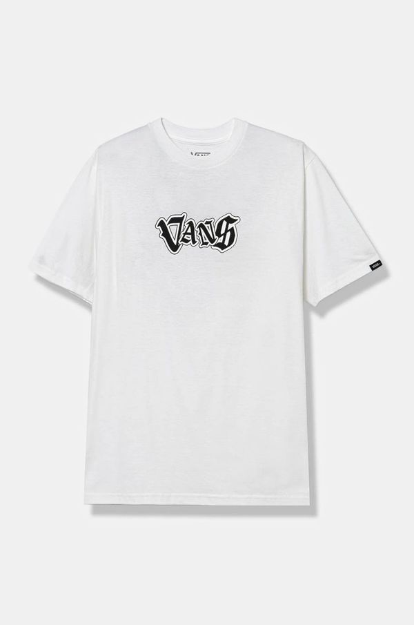 Vans Dječja pamučna majica kratkih rukava Vans SHATTERED boja: bež, s tiskom, VN000JW9WHT1