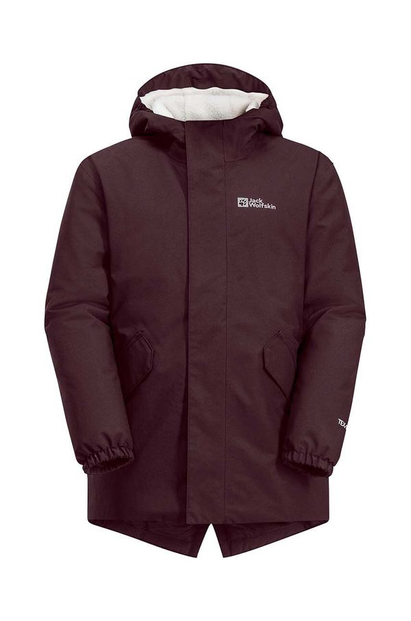 Jack Wolfskin Dječja parka jakna Jack Wolfskin boja: bordo, 1609092