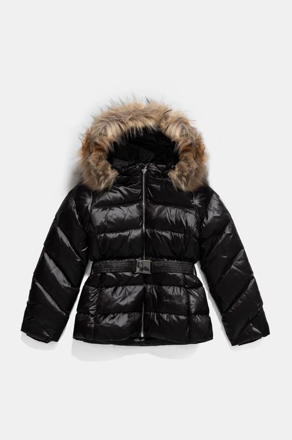 Guess Dječja pernata jakna Guess boja: crna, J4BL01 WGL50
