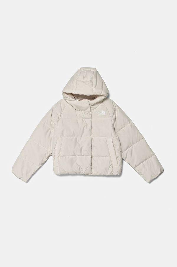 The North Face Dječja pernata jakna The North Face NORTH DOWN HOODED JACKET boja: bež, NF0A88UDQLI1
