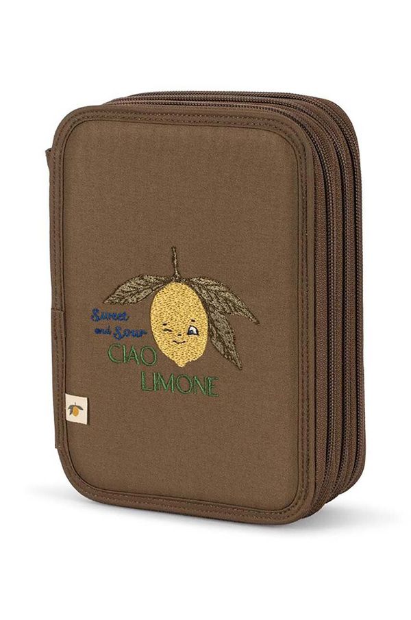 Konges Sløjd Dječja pernica Konges Sløjd CLOVER MAXI PENCIL CASE boja: bež, KS101315