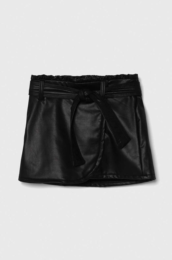 Abercrombie & Fitch Dječja suknja Abercrombie & Fitch boja: crna, mini, ravna