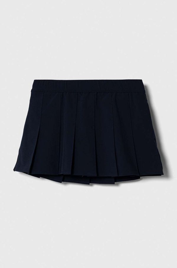 Abercrombie & Fitch Dječja suknja Abercrombie & Fitch boja: tamno plava, mini, širi se prema dolje
