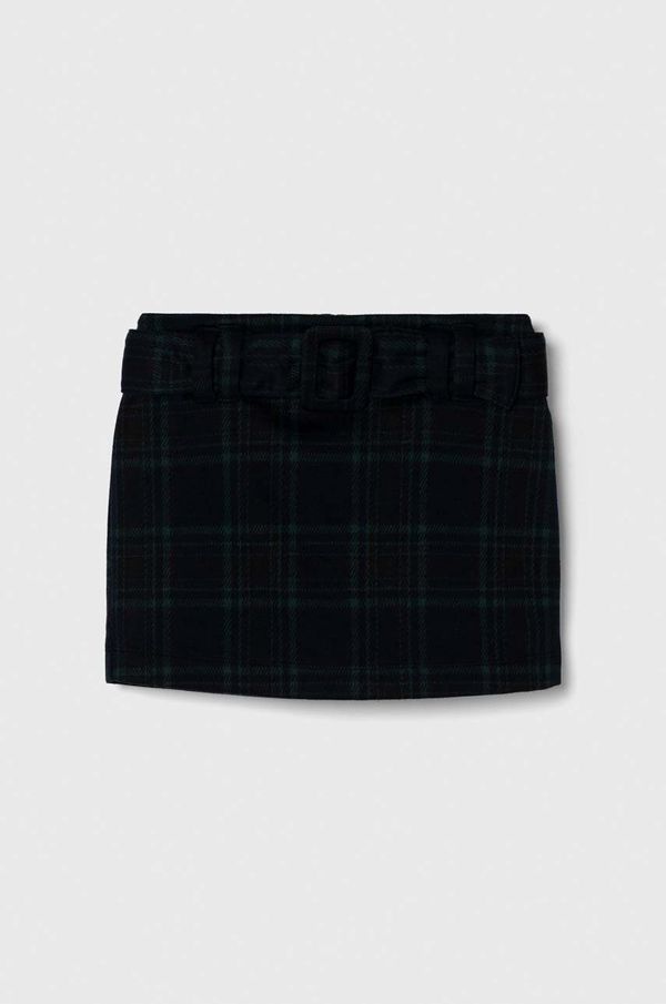 Abercrombie & Fitch Dječja suknja Abercrombie & Fitch boja: zelena, mini, širi se prema dolje