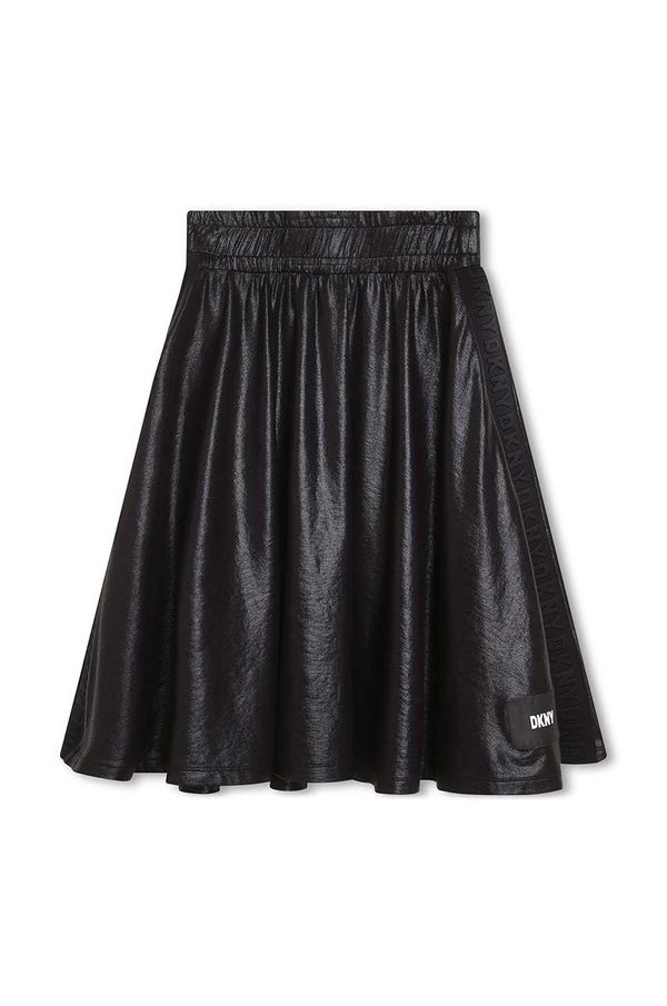 DKNY Dječja suknja Dkny boja: crna, midi, širi se prema dolje
