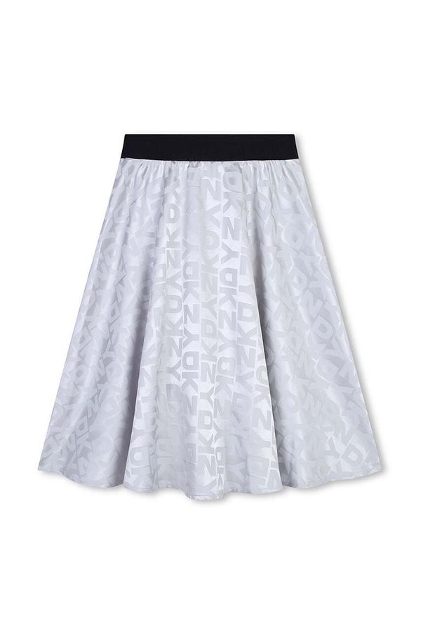 DKNY Dječja suknja Dkny boja: siva, mini, širi se prema dolje, D60217