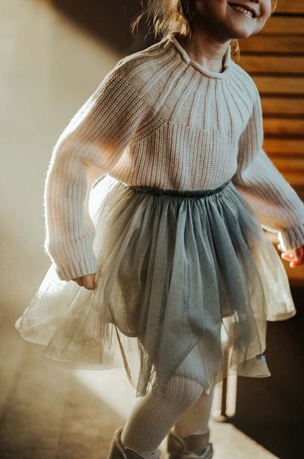 Donsje Dječja suknja Donsje Pien Skirt boja: siva, mini, širi se prema dolje, 4035400