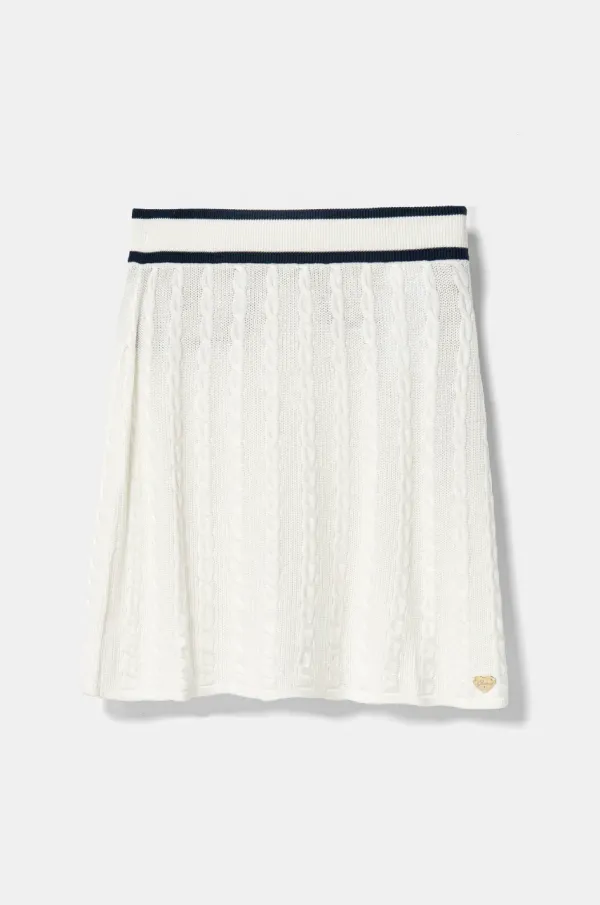 Guess Dječja suknja Guess boja: bijela, mini, širi se prema dolje, J5RD22 Z2BB0