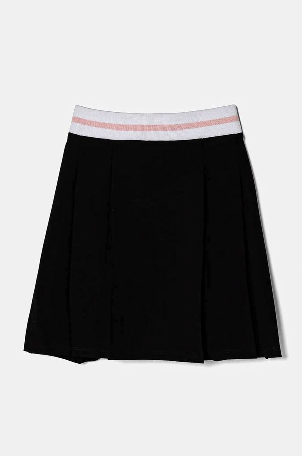 Guess Dječja suknja Guess boja: crna, midi, širi se prema dolje, J5RD12 KAUH0