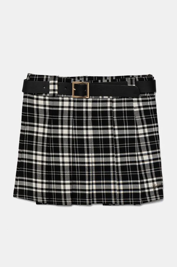 Guess Dječja suknja Guess boja: crna, mini, širi se prema dolje, J4BD06 WFT50