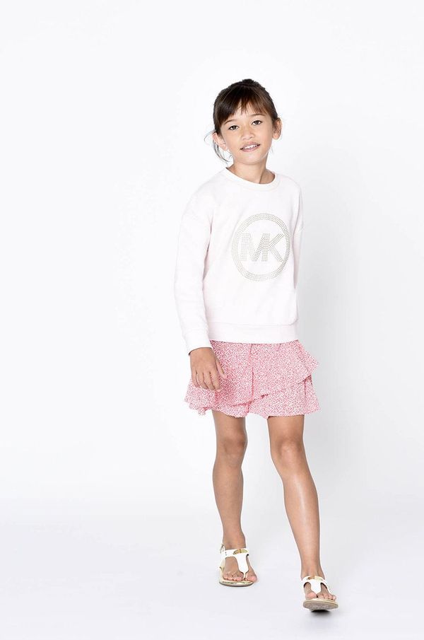 Michael Kors Dječja suknja Michael Kors boja: crvena, mini, ravna