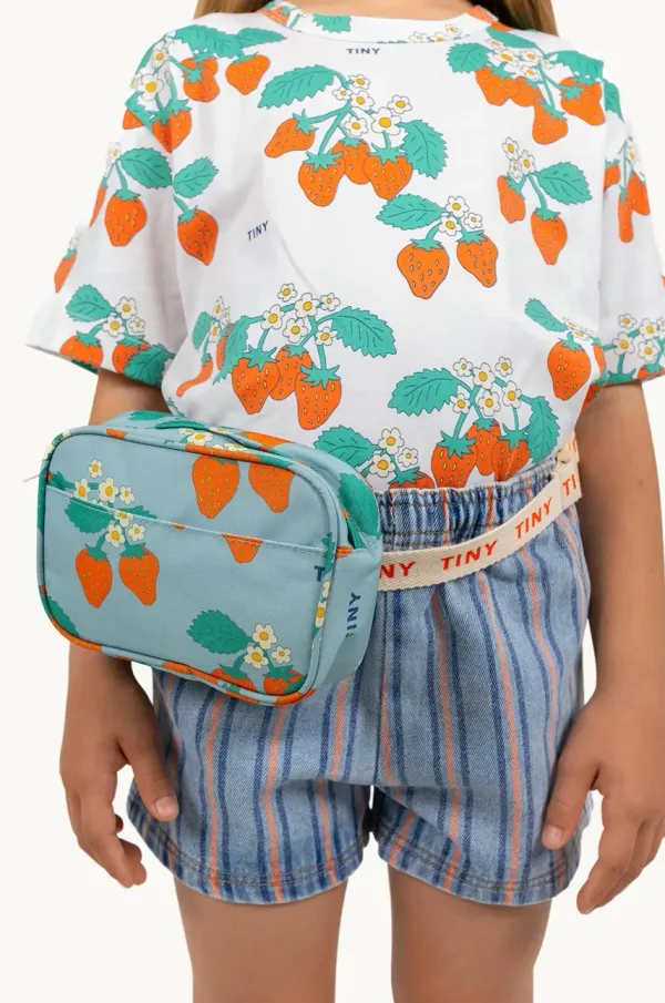 Tinycottons Dječja torba oko struka Tinycottons STRAWBERRIES FANNY BAG SS25-410
