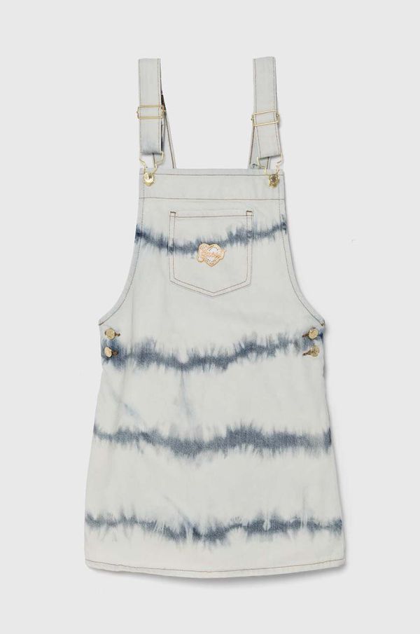 Guess Dječja traper haljina Guess midi, ravna