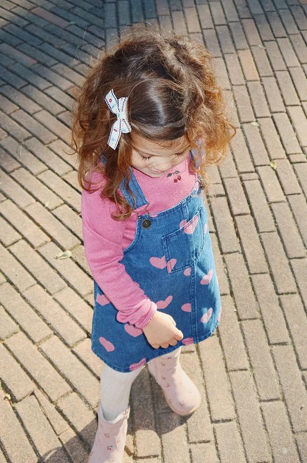 Konges Sløjd Dječja traper haljina Konges Sløjd MAGOT OVERALL DRESS GOTS mini, širi se prema dolje, KS101588