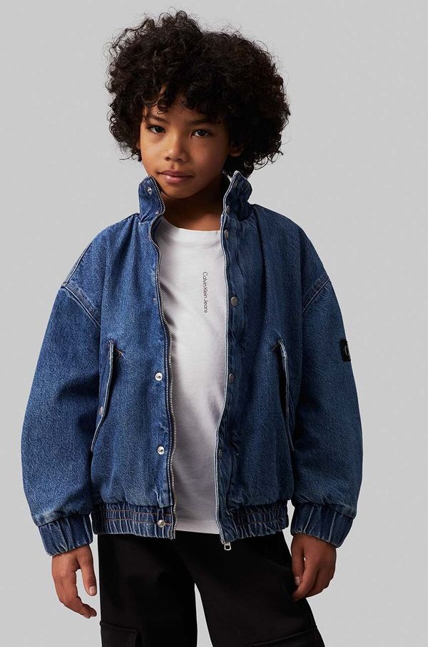 Calvin Klein Jeans Dječja traper jakna Calvin Klein Jeans IB0IB02180