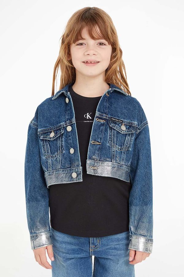 Calvin Klein Jeans Dječja traper jakna Calvin Klein Jeans