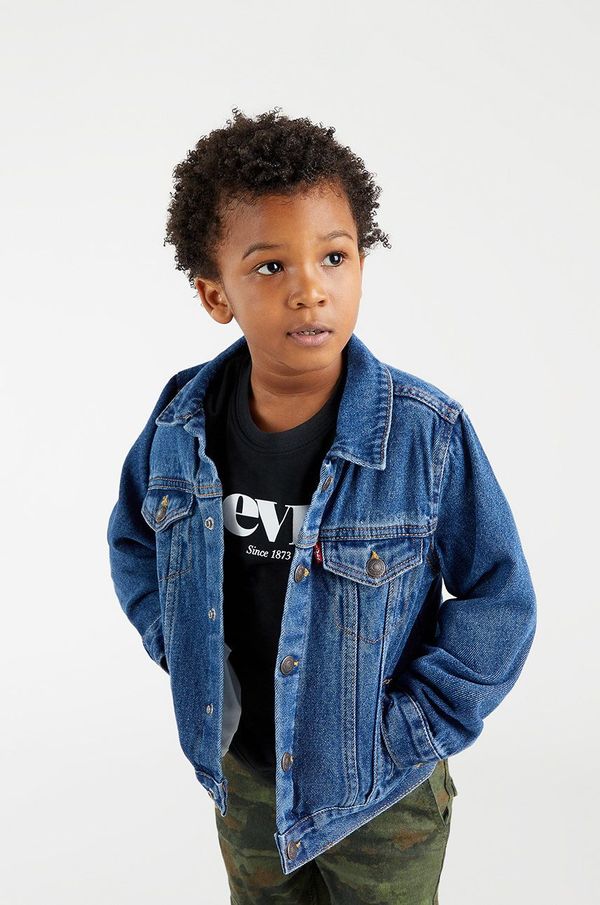 Levi's Dječja traper jakna Levi's boja: plava
