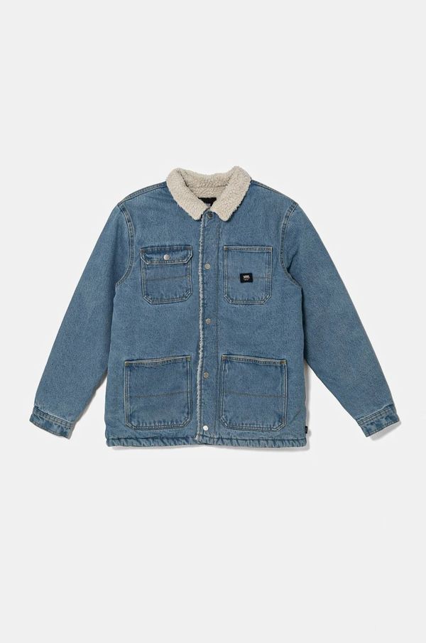 Vans Dječja traper jakna Vans BY Drill Chore Denim Sherpa Coat VN000K5FCDX1
