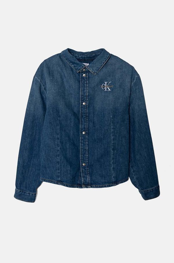 Calvin Klein Jeans Dječja traper košulja Calvin Klein Jeans IG0IG02523