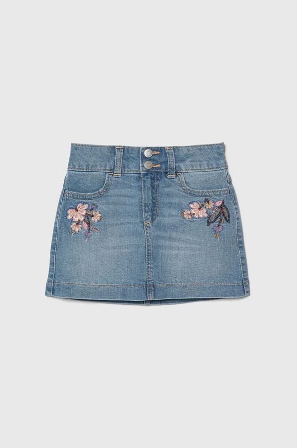 Abercrombie & Fitch Dječja traper suknja Abercrombie & Fitch mini, širi se prema dolje