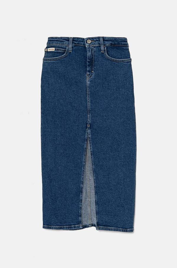 Calvin Klein Jeans Dječja traper suknja Calvin Klein Jeans midi, ravna, IG0IG02623
