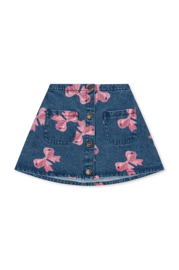 Konges Sløjd Dječja traper suknja Konges Sløjd MAGOT SKIRT GOTS mini, širi se prema dolje, KS102283