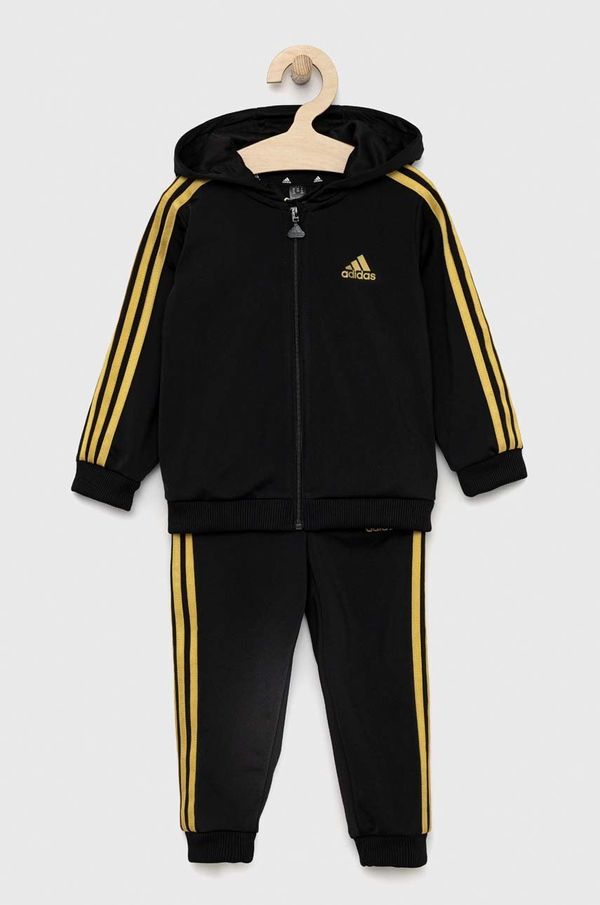 adidas Dječja trenirka adidas I 3S SHINY boja: crna