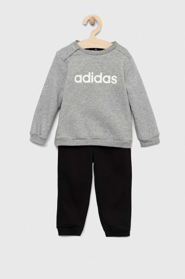 adidas Dječja trenirka adidas I LIN FL boja: siva