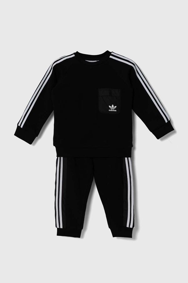 adidas Originals Dječja trenirka adidas Originals CREW SET boja: crna, IX7517