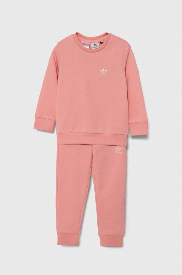 adidas Originals Dječja trenirka adidas Originals CREW SET boja: ružičasta, IX9844