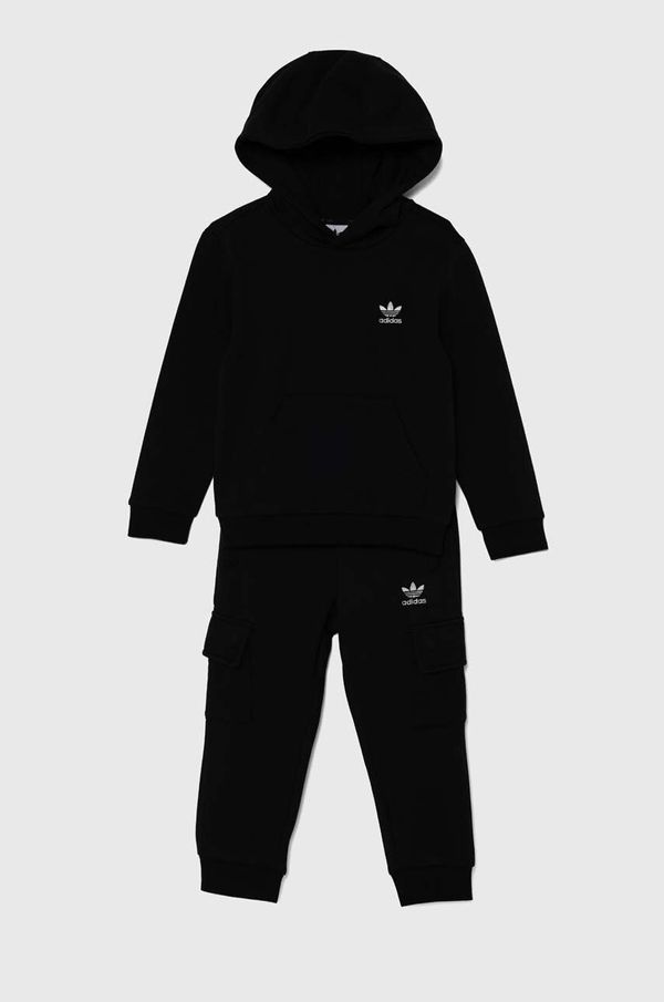 adidas Originals Dječja trenirka adidas Originals HOODIE FZ CARGO boja: crna, IW1019