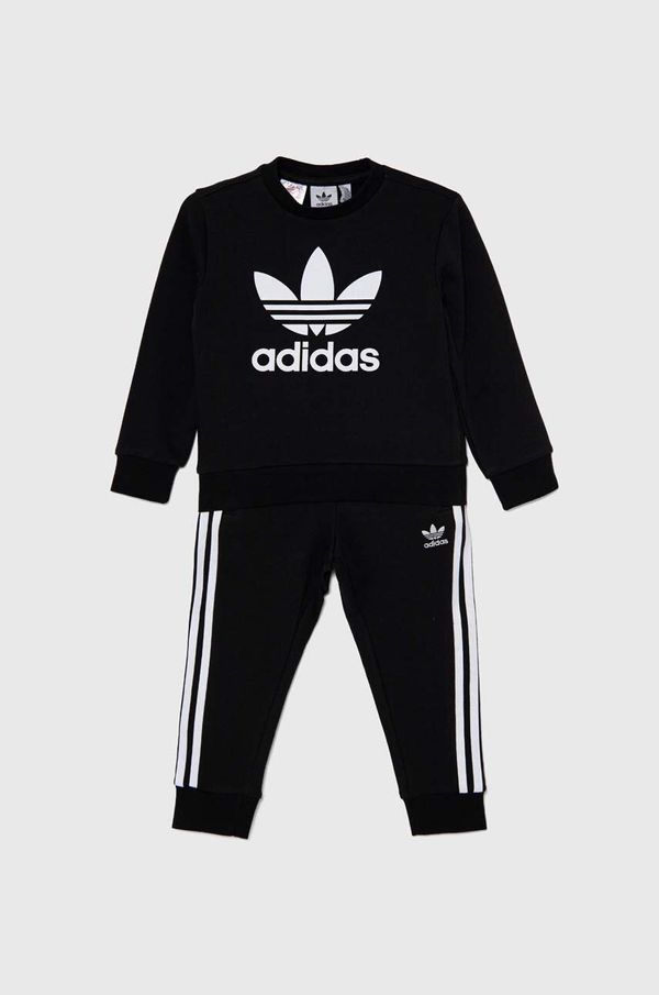 adidas Originals Dječja trenirka adidas Originals TREFOIL CREW SE boja: crna, IY4784