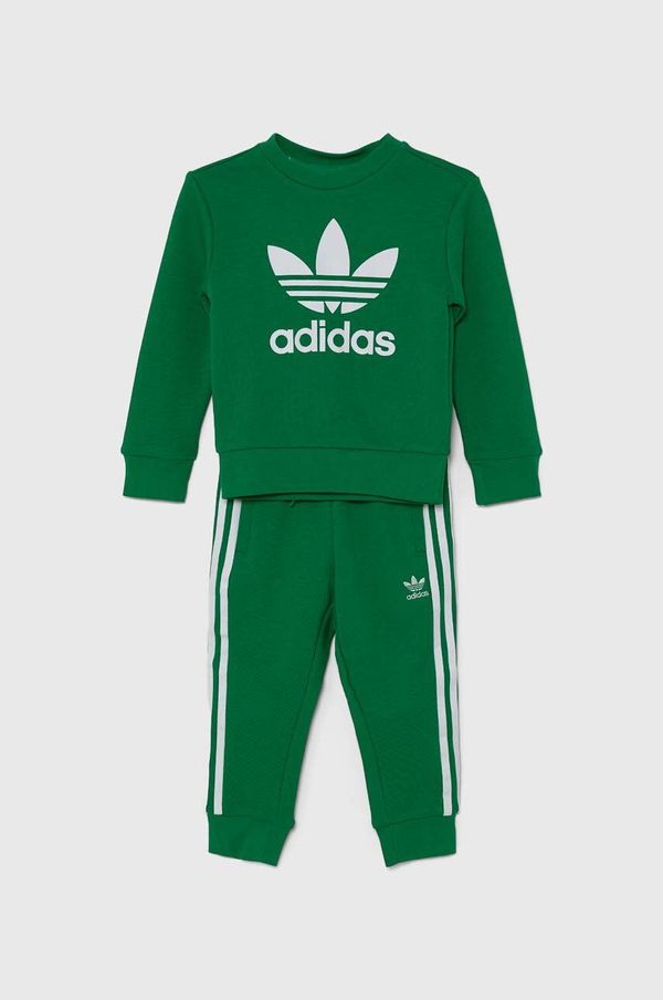adidas Originals Dječja trenirka adidas Originals TREFOIL CREW SE boja: zelena, IY4783