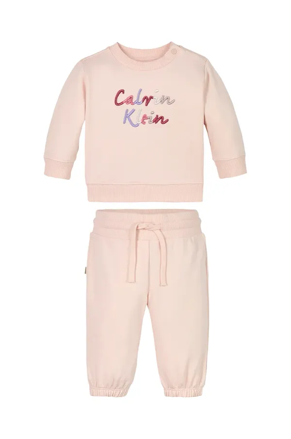 Calvin Klein Jeans Dječja trenirka Calvin Klein Jeans boja: ružičasta, IN0IN00307