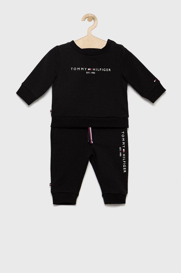 Tommy Hilfiger Dječja trenirka Tommy Hilfiger boja: crna