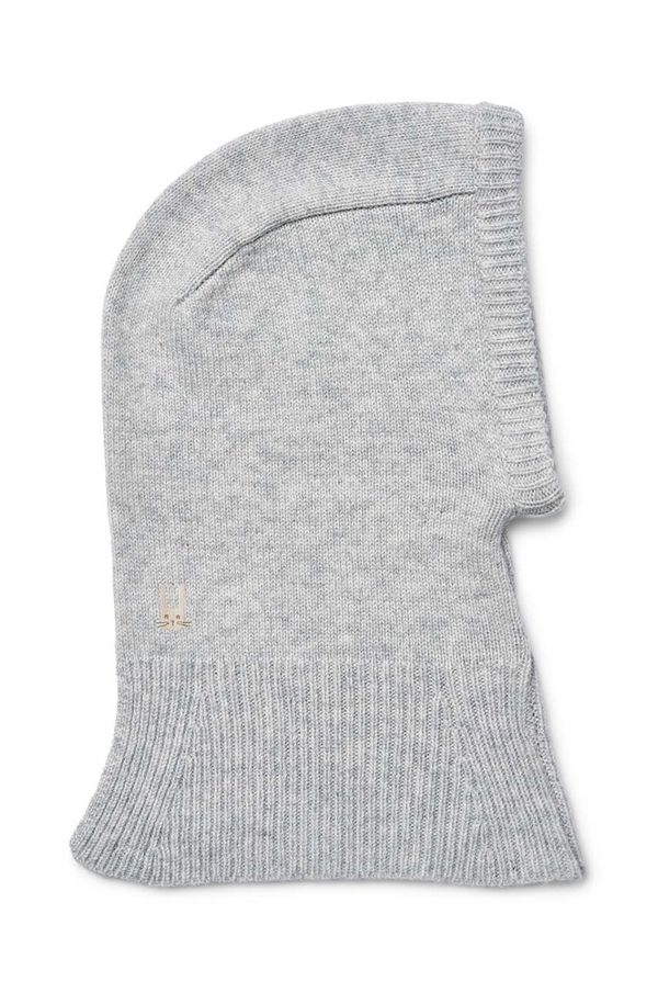Liewood Dječja vunena balaklava Liewood Azalea Balaclava boja: siva, LW19201
