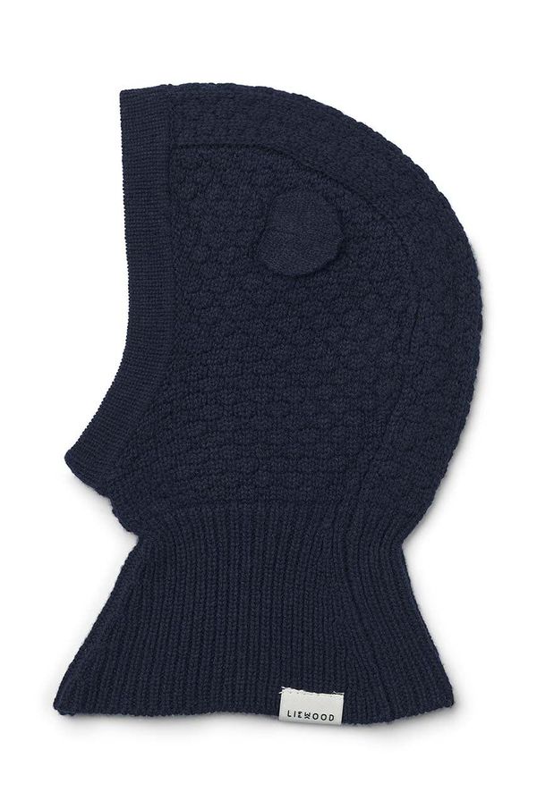 Liewood Dječja vunena balaklava Liewood Oggy Balaclava boja: tamno plava, LW15098