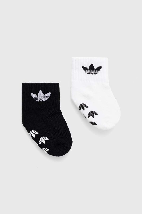 adidas Originals Dječje čarape adidas Originals 2-pack boja: crna