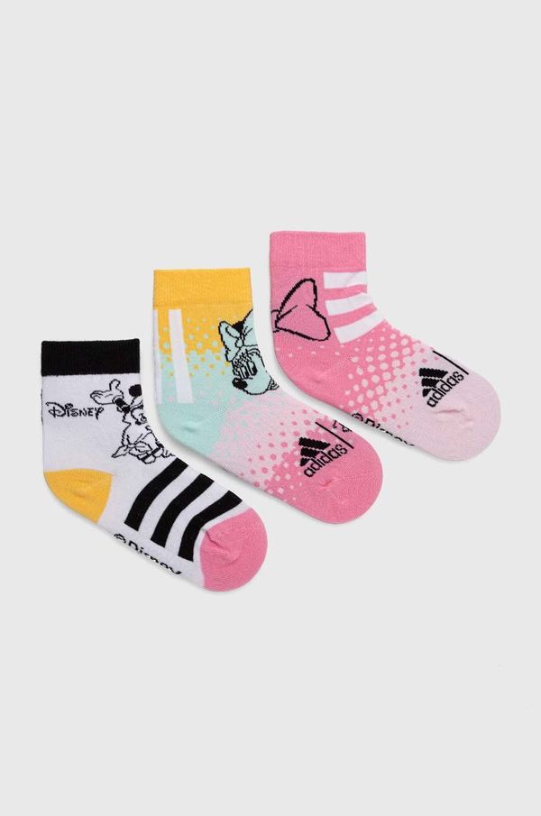adidas Performance Dječje čarape adidas Performance 3-pack boja: ružičasta