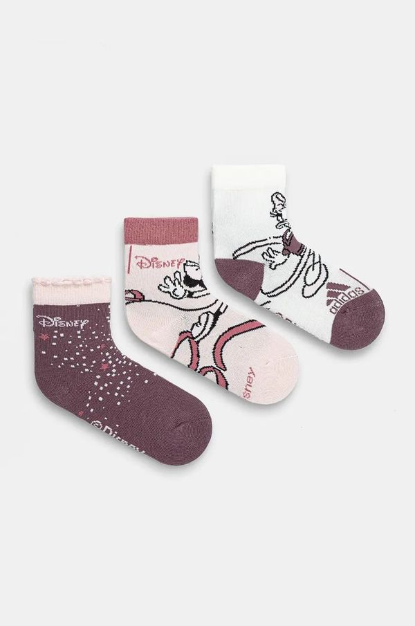 adidas Performance Dječje čarape adidas Performance LK MD 3PP SO 3-pack boja: ružičasta, IW1123