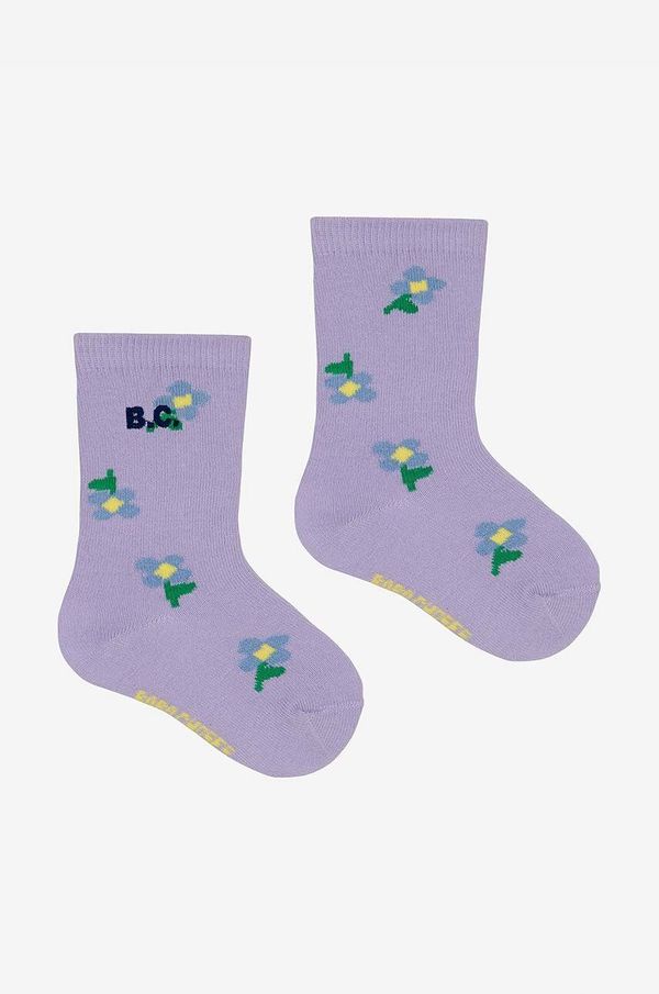 Bobo Choses Dječje čarape Bobo Choses Pansy Flower boja: ljubičasta, 224AH004