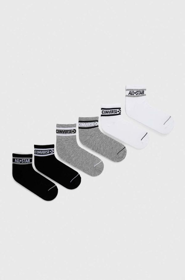 Converse Dječje čarape Converse 6-pack boja: siva