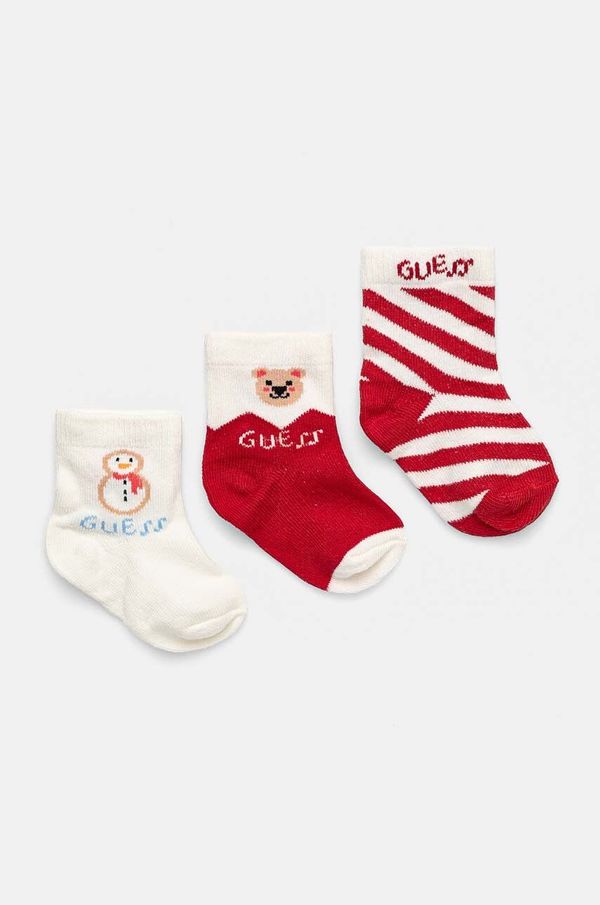 Guess Dječje čarape Guess 3-pack boja: bež, H4BZ06 Z3G10
