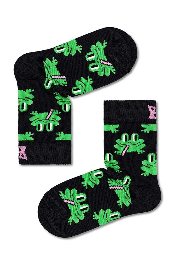 Happy Socks Dječje čarape Happy Socks Frog boja: crna