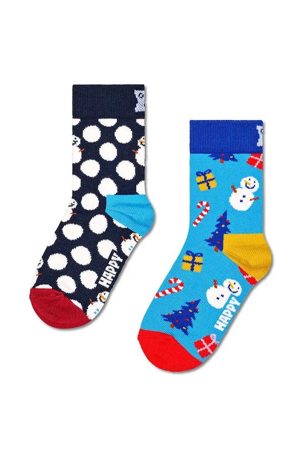 Happy Socks Dječje čarape Happy Socks Kids 2-Pack Big Dot Socks 2-pack boja: tamno plava, P001695