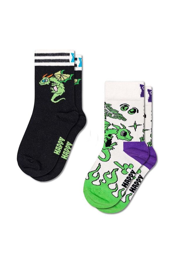 Happy Socks Dječje čarape Happy Socks Kids 2-Pack Dragon Socks 2-pack boja: zelena, P001476